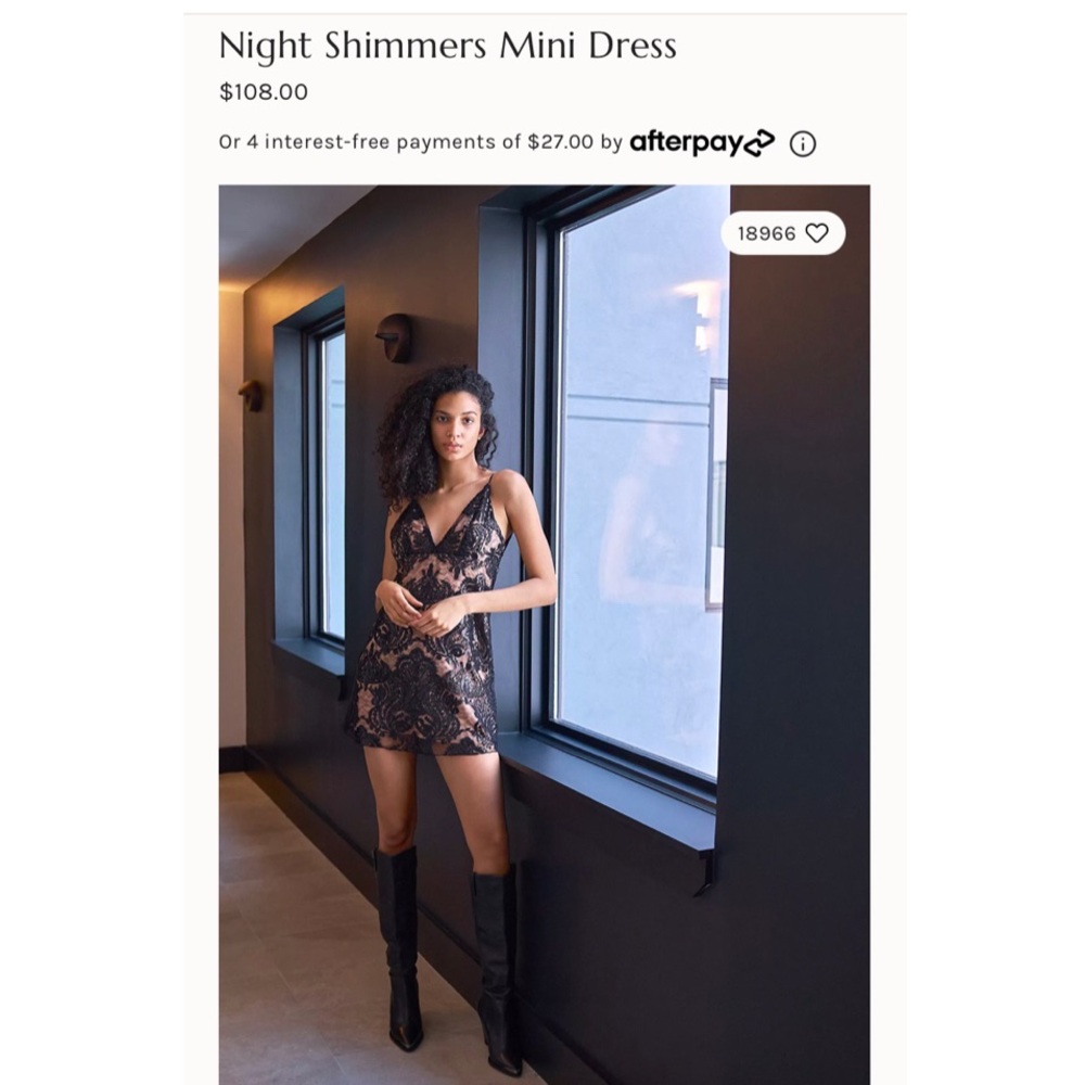 Night Shimmers Mini Dress